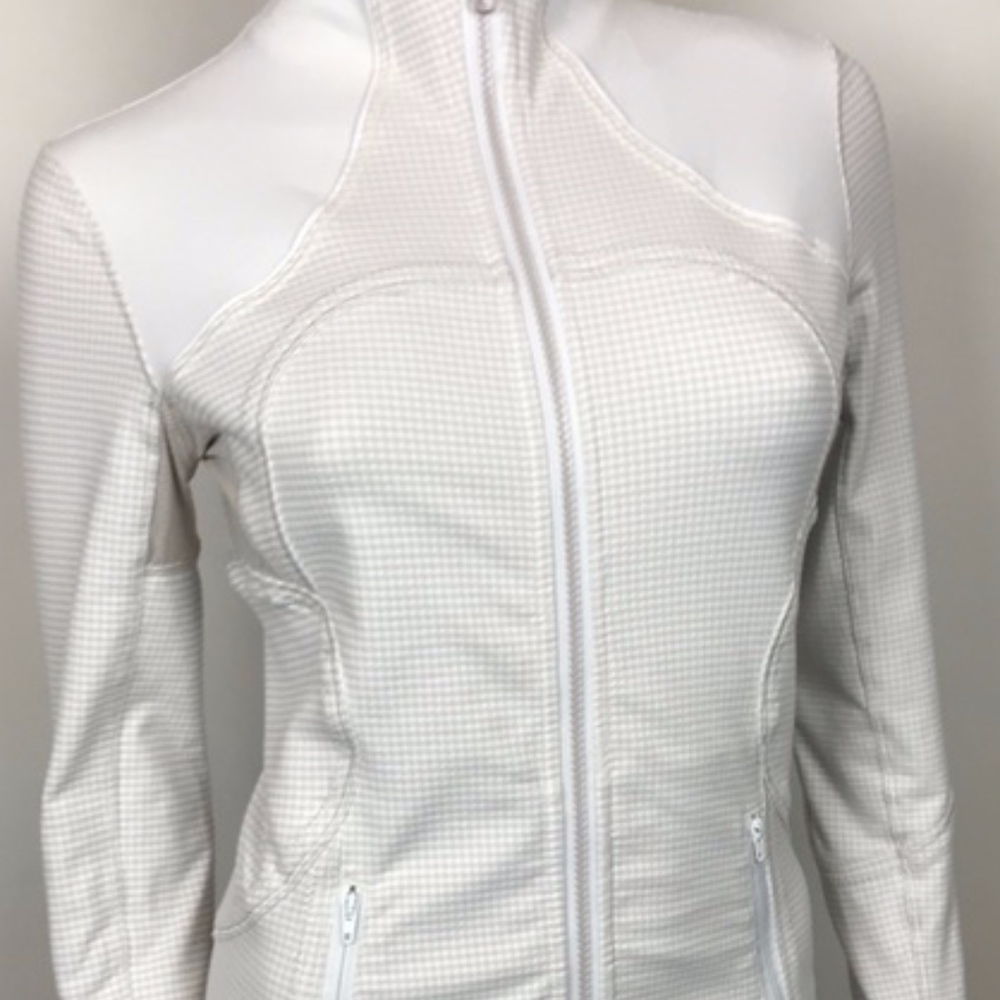 White/check Cream Women's Define Jacket Full Zip